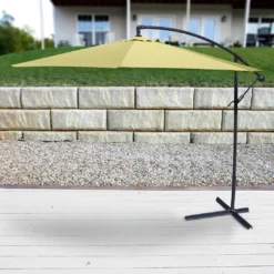 Jordan Manufacturing 10' STEEL OFFSET UMBRELLA- CANARY Umbrellas