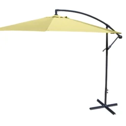 Jordan Manufacturing 10' STEEL OFFSET UMBRELLA- CANARY Umbrellas