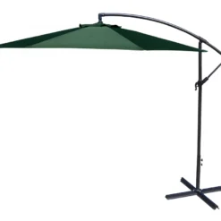 Jordan Manufacturing Umbrellas 10' STEEL OFFSET UMBRELLA- GREEN