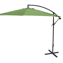 Jordan Manufacturing 10' STEEL OFFSET UMBRELLA- OLIVE Umbrellas