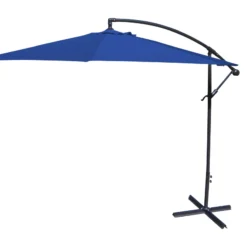 Jordan Manufacturing 10' STEEL OFFSET UMBRELLA- ROYAL
