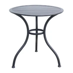 Apollo Outdoor Patio Sets Rochelle 3pc Bistro Set, Black