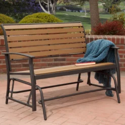 Apollo Outdoor Everwood Harrington Double Glider Outdoor Benches & Seating