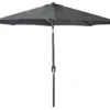 Umbrellas Jordan Manufacturing 9FT Steel Market Umbrella In Grey