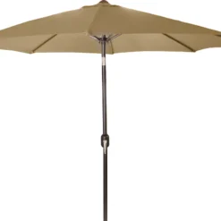 Jordan Manufacturing 9FT Steel Market Umbrella In Khaki Umbrellas
