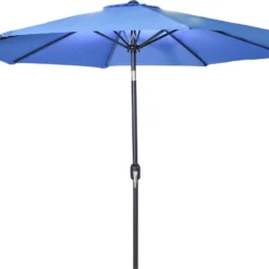 Umbrellas Jordan Manufacturing 9FT Steel Market Umbrella In Royal