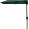 Jordan Manufacturing Steel Market Half Umbrella In Green