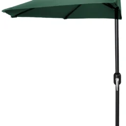 Jordan Manufacturing Steel Market Half Umbrella In Green