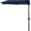 Jordan Manufacturing Steel Market Half Umbrella In Navy