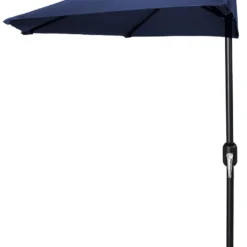 Jordan Manufacturing Steel Market Half Umbrella In Navy