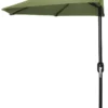 Jordan Manufacturing Steel Market Half Umbrella In Olive Umbrellas
