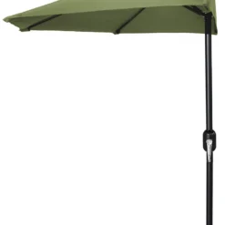 Jordan Manufacturing Steel Market Half Umbrella In Olive Umbrellas