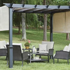 TOPS Lowe's Garden Treasures 10' Pergola Canopy With Ties 7 TOPS Lowe's Garden Treasures 10' Pergola Canopy With Ties