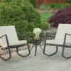 Apollo Outdoor Aurora 3 Piece Cushion Seating Set, Neutral Patio Sets